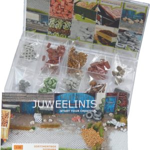 23373 - Juweelinis assortiment box schaal 28mm voor Tabletop diorama's - 10 verschillende producten
