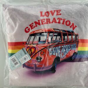 KussenVolkswagen Bus Regenboog 40 x 40 cm